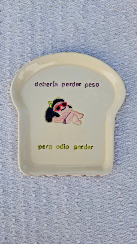 TOSTADA "Debería perder peso pero odio perder". Línea Mafalda