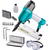 Clavadora Engrampadora Neumatica 100 Psi Total 2 En 1 + Acc