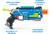 Pistola Lanza Dardo X-shot Dino Attack Striker Con 16 Dardos - comprar online