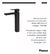 Griferia Monocomando Negro Lavatorio Alto Arq Piazza 10402ne - comprar online
