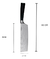 Cuchillo Hacha Sakura Acero Inoxidable 30cm Pro Cleaver - Tiendanext