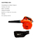 Sopladora Aspiradora Electrica Daewoo Daeb600 600w Vel Varia - comprar online