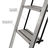 Escalera De Aluminio 3 Peldaños Con Agarre Antideslizante - comprar online