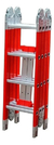 Escalera Dielectrica Plegable 4x4 4.70m Lusqtoff Le400die - comprar online