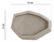 Jabonera Para Baño Ilhabela Gray Polyresin - Tiendanext