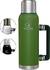 Termo Acero Inoxidable 1.3 Litros Con Manija Tapon Cebador
