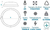 Imagen de Plafon Blanco Tortuga Redonda 18w Led Fria Exterior Candela