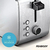 Tostadora Electrica Peabody Pe-t8127 2 Panes 7 Niveles Acero - comprar online