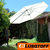 Sombrilla Lateral Impermeable Blanco Regulable 3mts Lusqtoff - Tiendanext