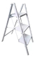 Escalera Plegable 3 Escalones Kld Base Antideslizante Acero - comprar online