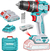 Taladro Percutor Atornillador Brushless Total 20v Industrial