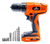 Taladro Atornillador Inalambrico Daewoo 10mm + Puntas Mechas