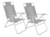 Reposera Silla Alta Playa Aluminio 5 Pos Coversol Set X2 Un. en internet