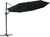 Sombrilla Lateral Impermeable Negro Regulable 3 Mts Lusqtoff
