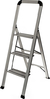Escalera De Aluminio 3 Peldaños Con Agarre Antideslizante