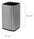 Cesto Tacho De Basura Acero Inoxidable 7lts Eko Open Top - Tiendanext