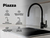 Griferia Para Cocina Mesada Monocomando Piazza Emblem Negro - tienda online
