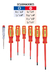 Juego 6 Destornilladores Dielectricos Aislado 1000v Truper