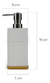 Dispenser De Jabon Liquido Alaska White Polyresin - Tiendanext