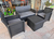 Juego De Living Para Jardin Simil Rattan Sofa 2 Sillas Mesa en internet