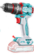 Taladro Percutor Atornillador Brushless Total 20v Industrial - comprar online