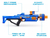 Pistola Lanza Dardo X-shot Insanity Berzerko 48 Dardos - Tiendanext