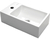 Bacha De Baño Blanca Rectangular Apoyo 1 Agujero Piazza A146