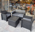 Juego De Living Para Jardin Simil Rattan Sofa 2 Sillas Mesa - Tiendanext