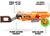 Pistola Lanza Dardo X-shot Horrorfire Doomsday 16 Dardos - tienda online