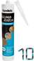 Sellador De Silicona Acetico Transparente 280g Candela X10u