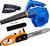 Motosierra Electrica 2000w 40cm + Sopladora Aspiradora 600w