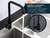 Griferia Cocina Monocomando Pico Móvil Piazza Gourmet Negro