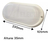 Imagen de Plafon Blanco Tortuga Ovalada 24w Led Fria Exterior Candela