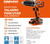 Taladro Percutor Atornillador Inalambrico Daewoo + Kit Bosch - Tiendanext