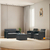 Juego De Living Para Jardin Simil Rattan Sofa 2 Sillas Mesa