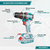 Taladro Percutor Atornillador Inalámbrico Brushless Total 20v Compacto, Potente Y Versátil Con Maletín 2 Baterías Cargador Ultra Rápido Y Accesorios - comprar online