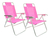 Reposera Silla Alta Playa Aluminio 5 Pos Coversol Set X2 Un. en internet