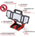Reflector Led Inalambrico Einhell 10 Mts 3000lm Profesional - comprar online