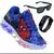 Kit Tênis Led Infantil Casual Meninos Aranha Royal Óculos + Relógio - Regiane Online