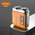 Imagem do Barbeador Elétrico Masculino à Prova d'Água – Laranja ou Preto – Portátil, Recarregável via Tipo-C, Ideal para Viagem