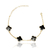 Pulseira Trevo Preta – Banho Ouro 24K (Fecho Garra)