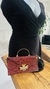 Bolso serpiente rojo plano abeja