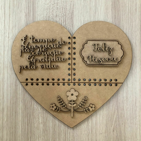PLACA CORAÇÃO - TEMPO DE RENOVAÇÃO - 4MM - comprar online