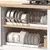 Rack organizador de panelas de armário de cozinha expansível - Decoratto ambientes