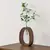 Mini Vaso decorativo Madeira rústica para flores - Decoratto ambientes