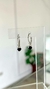 AROS PLATA 925 | ARGOLLA CUBIC BICONO NEGRO - comprar online
