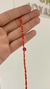 TOBILLERA PLATA 925 | OJITO TURCO ROJO - comprar online