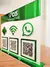 Display para 3 QR Code + Logo reto