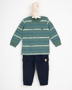 CONJUNTO CAMISETA EM FLAME E CALCA EM MOLETOM 1251019 - comprar online