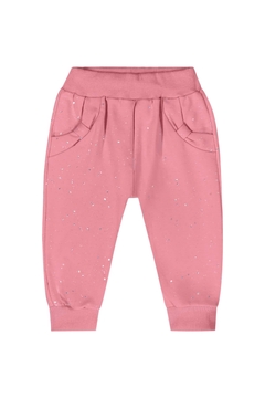 CONJUNTO JAQUETA E CALCA EM MOLECOTTON COM GLITTER 34291 - Loja Amorê